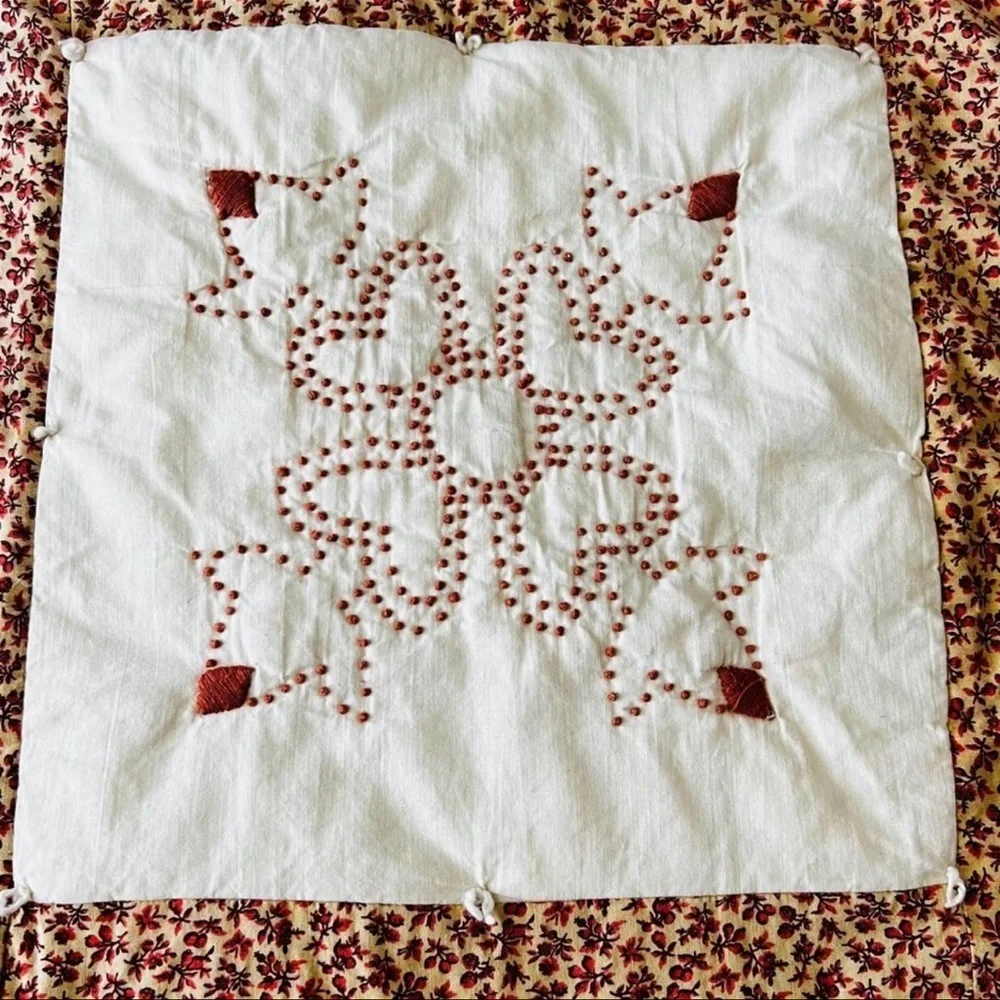 52”x40”Vintage Homemade Kids Quilt.